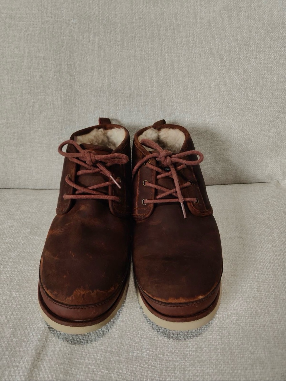 UGG Men's Neumel Waterproof Leather Chukka Boots Size 10 Brown 1017254